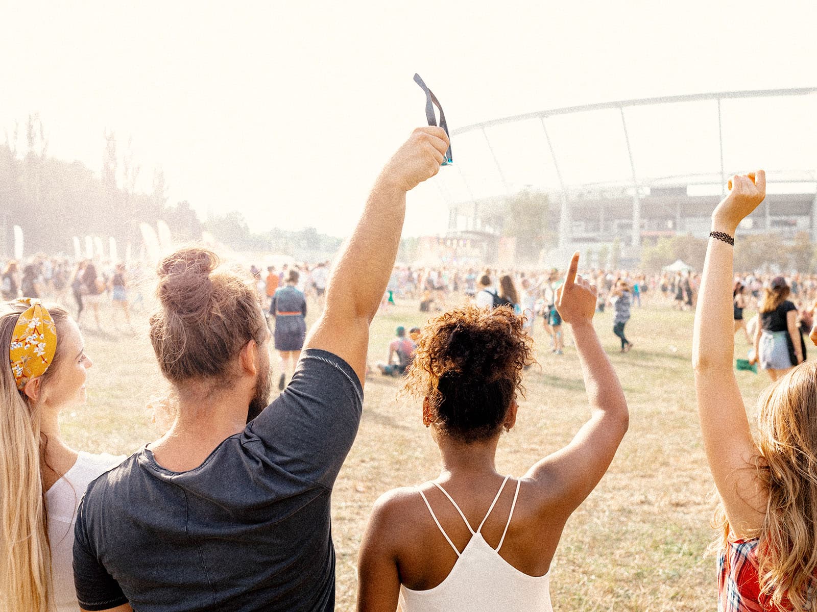 Festival crowd in front of the main stage