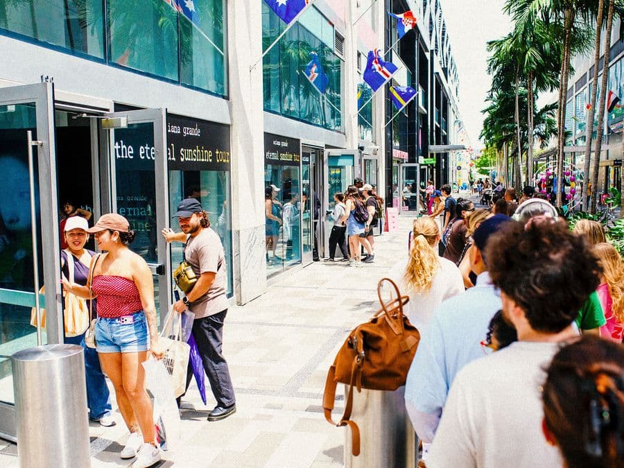 Ariana Grande pop-up store in Miami